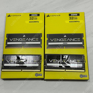 노트북 램 커세어 벤전스 (CORSAIR VENGEANCE) DDR5 64G (32G x 2개) 팝니다