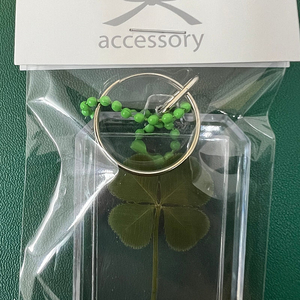 진짜 네잎클로버 키링