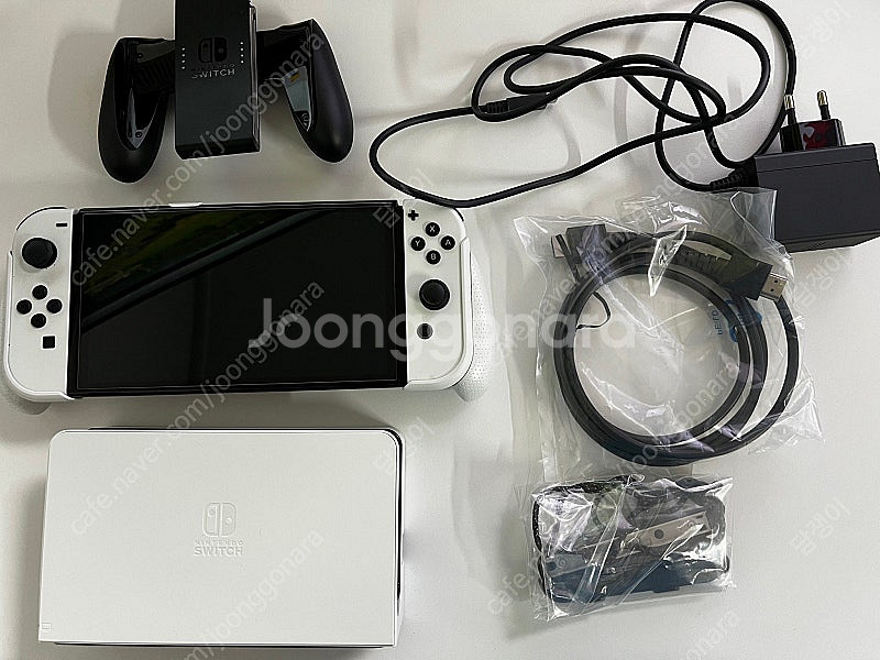 닌텐도 스위치 OLED+프로콘+스컬앤코 그립+케이스+패...--0