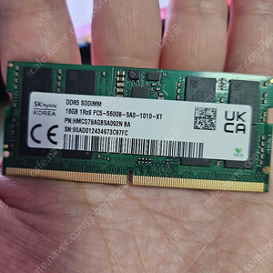 sk하이닉스 노트북램 DDR5 5600 16GB 2EA 팝니다