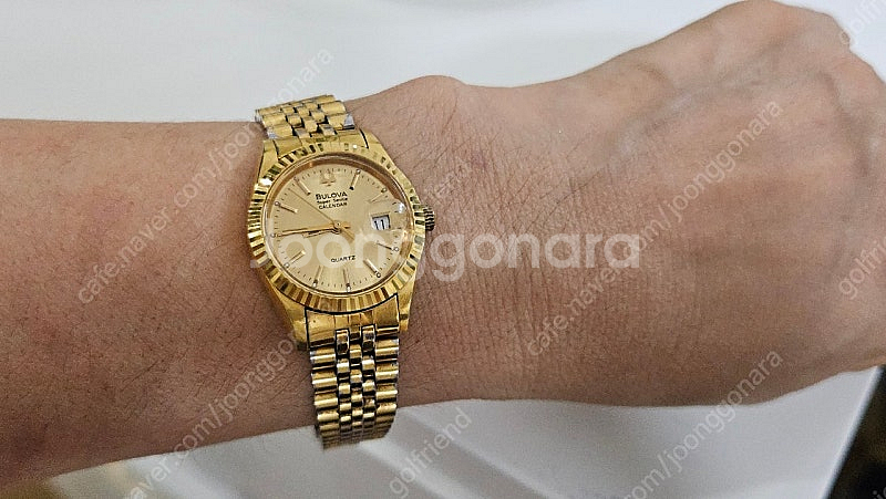 부로바 수퍼세빌 여성용 금장 쿼츠--5