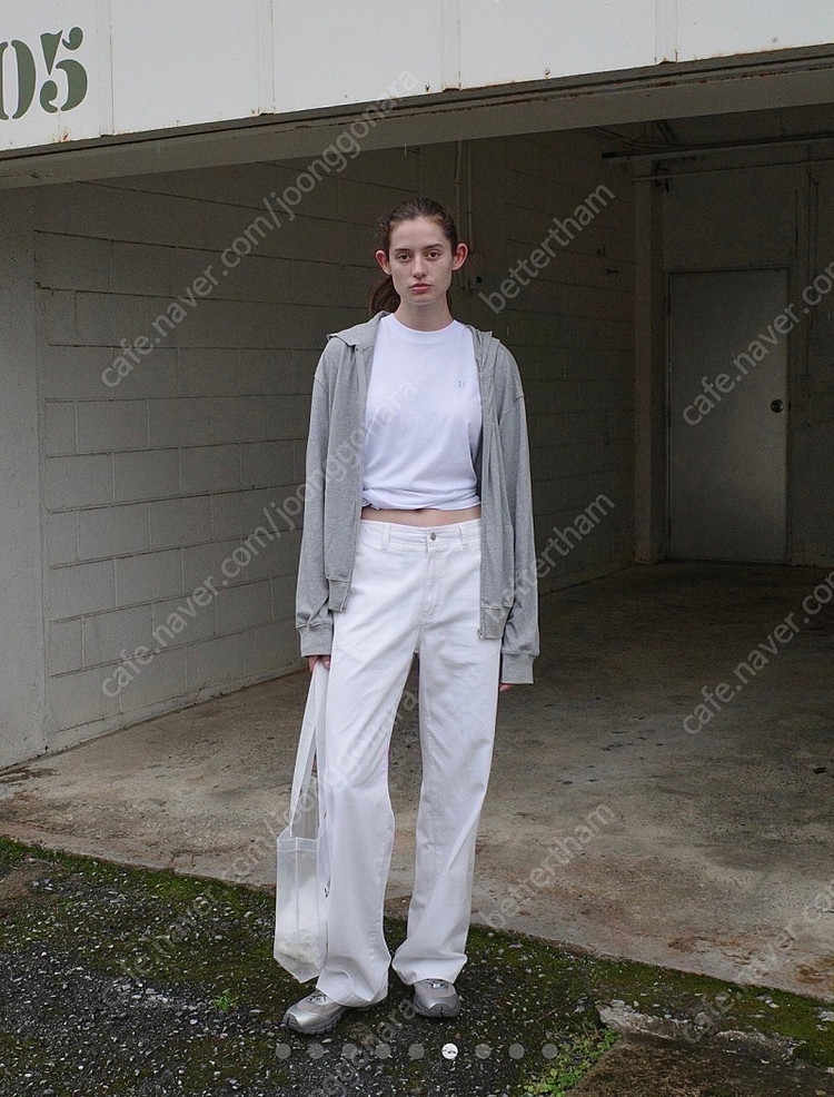 로클 로우클래식 WASHED COTTON STRAIGHT-FIT PANTS_OFF WHITE 팬츠 새상품 M사이즈--4
