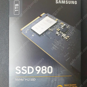 삼성 SSD 980 1TB 국내정식 미개봉 새제품 입니다