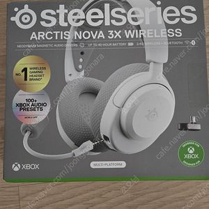 스틸시리즈 Arctis Nova 3X 무선 게이밍 헤드셋 화이트 단순개봉 미사용