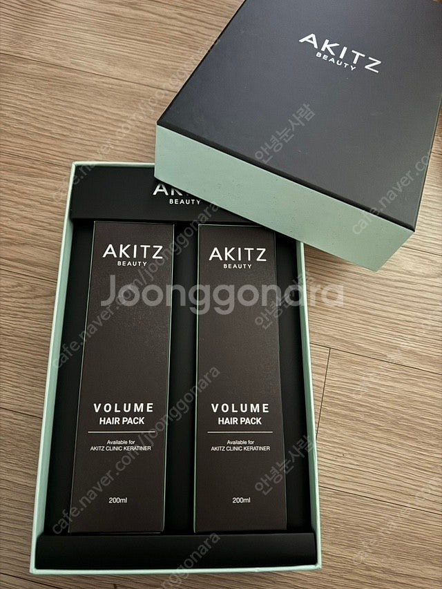 아키즈 클리닉 전문가용 스트레이트 고데기 +헤어팩 새상품 2개--3