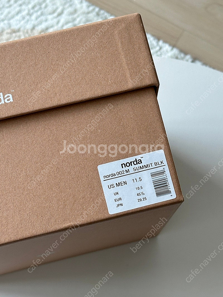 노다002 서밋 블랙 11.5 새상품 (norda 002)--4