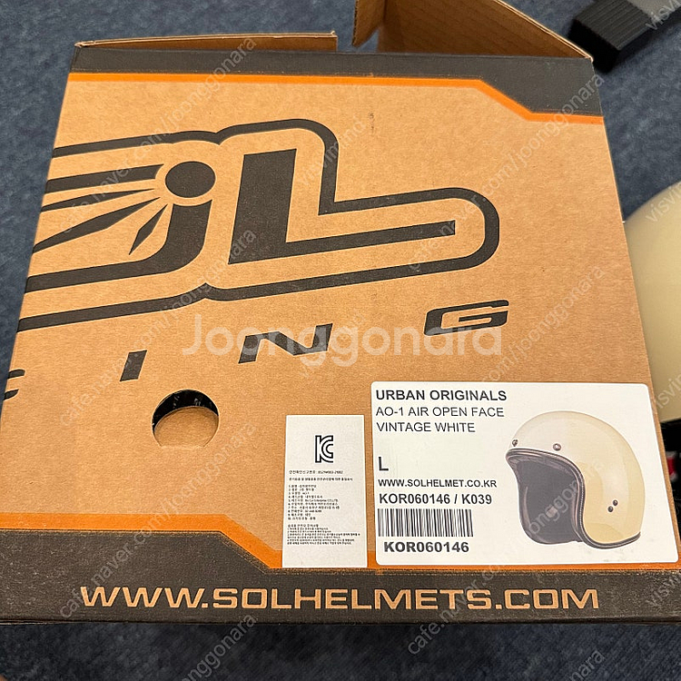 솔 SOL 헬멧 AO-1 빈티지 화이트 L--8