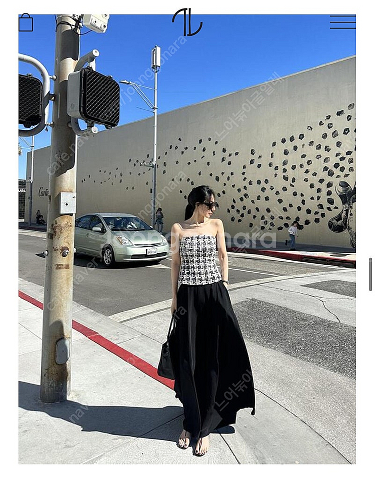 [새상품] 더로랑 트위드 탑 Beverly classic tweed top - L 라지--0