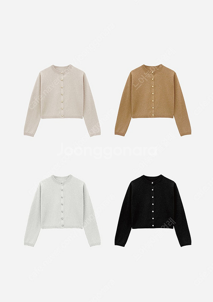 [새상품] 더로랑 몬테카를로 가디건 실버 Monte-carlo Pearl cardigan SS--1