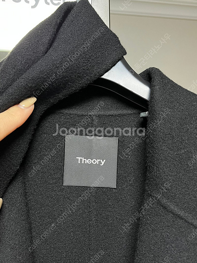 띠어리 여성 캐시미어 코트 / 블랙 TP사이즈--0