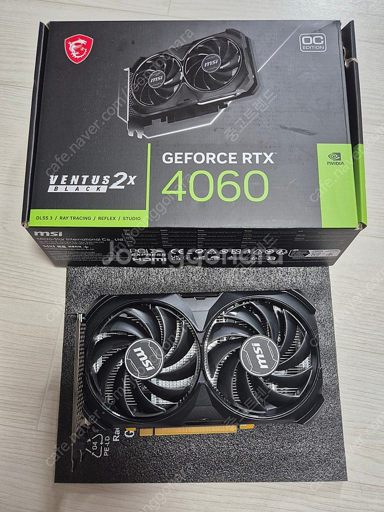 지포스 RTX msi4060 풀박스 택포 보증많이남음--0