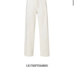 le917 턱 데님 팬츠 le17septembre tuck denim pants ivory 36
