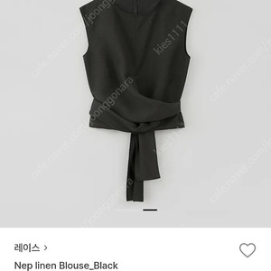 (새상품) rrace 레이스 Nep linen Blouse 블라우스(Black)