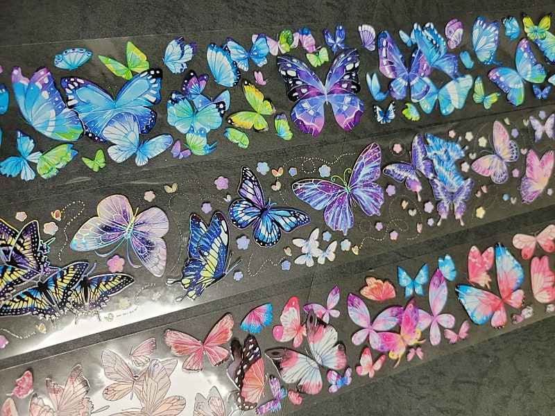 빈티지다꾸 나비 pet 마테 해외마테 마스킹테이프 다꾸 이미지