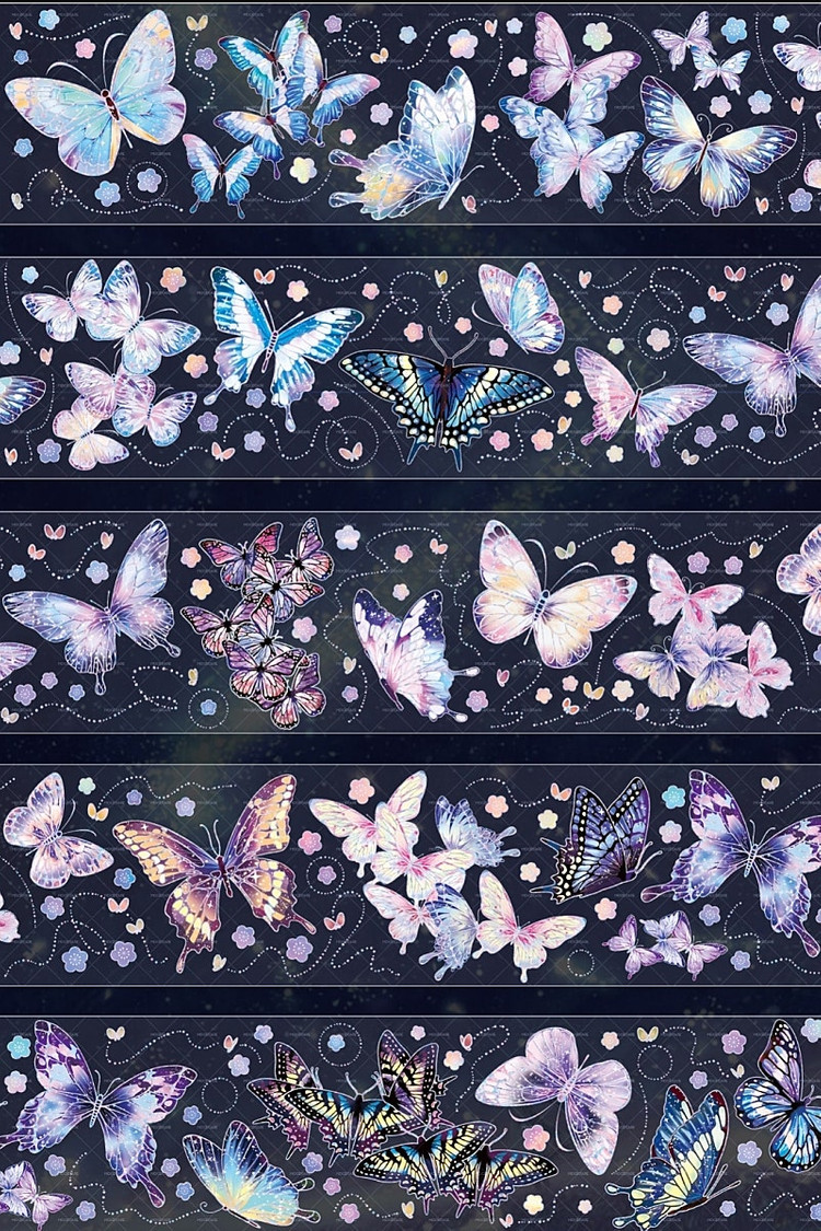 빈티지다꾸 나비 pet 마테 해외마테 마스킹테이프 다꾸 이미지