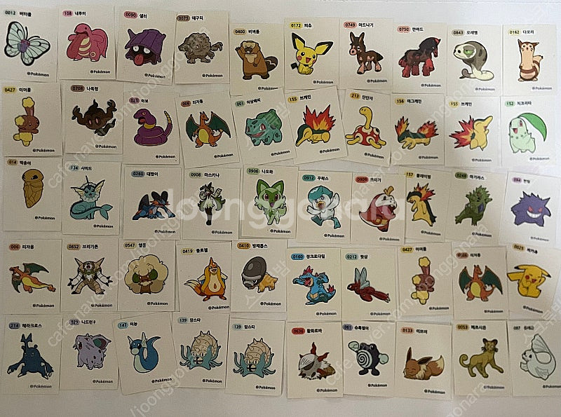 포켓몬스터 띠부씰 131종 일괄판매--1