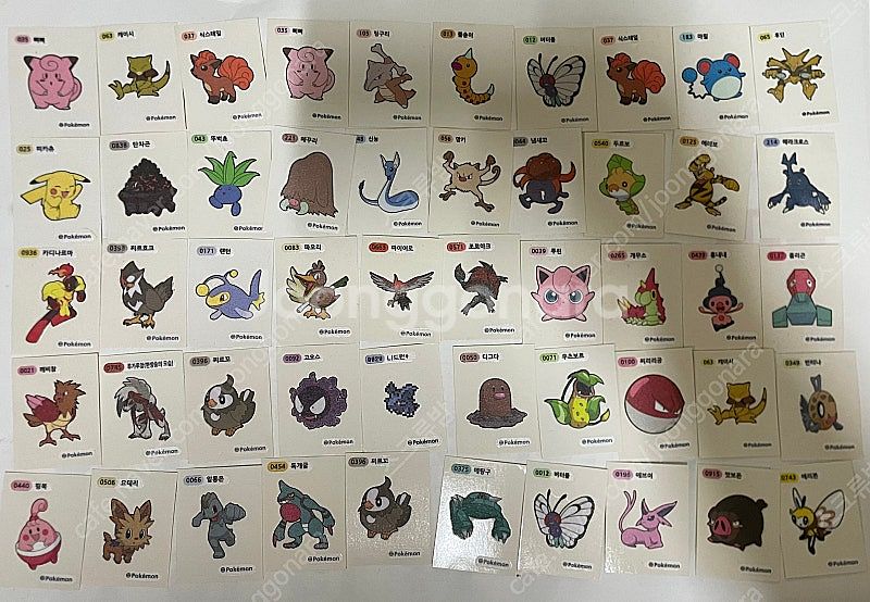 포켓몬스터 띠부씰 131종 일괄판매--2