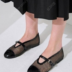 타임 매쉬 블록 플랫 슈즈