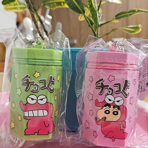 짱구 초코비 실리콘 키링 그린,핑크 이미지