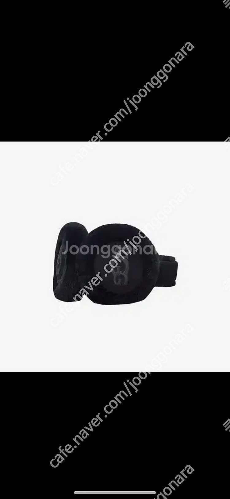 어그 자수 로고 이어머프 블랙 귀마개 귀도리--0