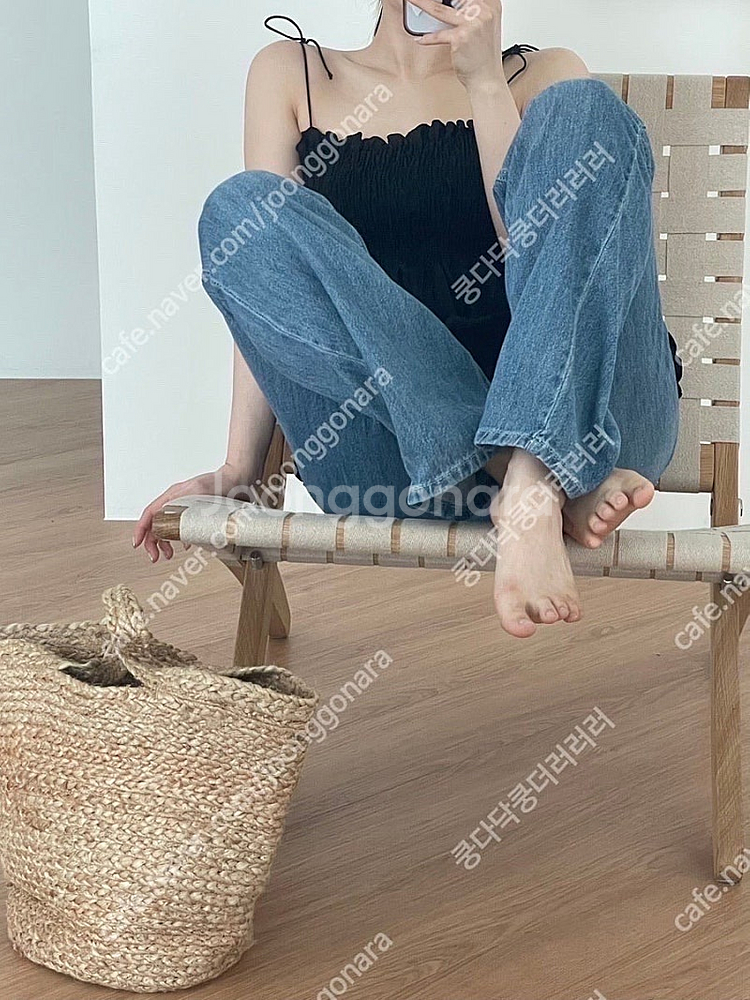 온스 ounce 스모크 나시 블라우스--2