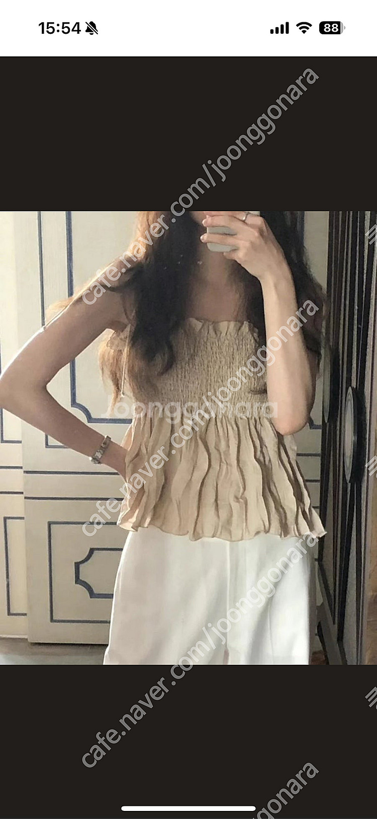 온스 ounce 스모크 나시 블라우스--4