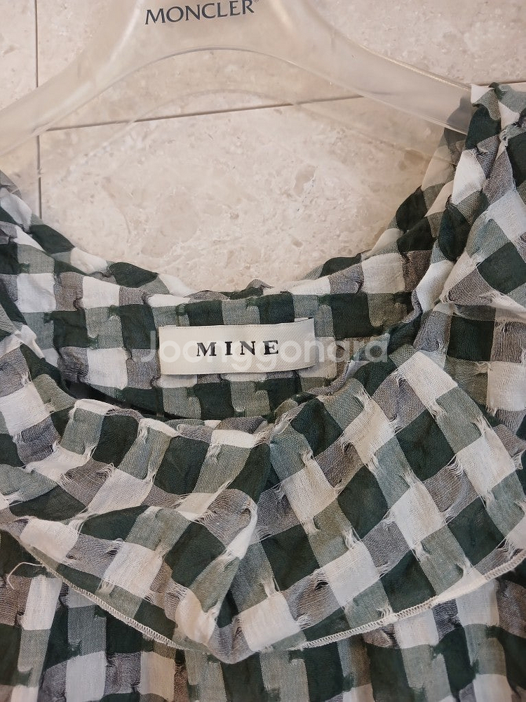 마인 체크셔링블라우스(주말초특가)--1