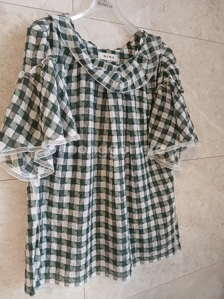 마인 체크셔링블라우스(주말초특가)--6