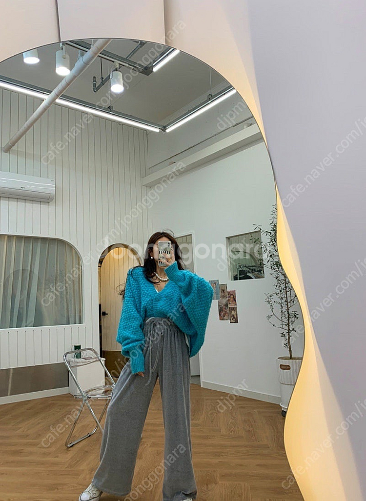 벨로아 와이드팬츠(새상품)벨201 드하우 러브미우 제이...--5