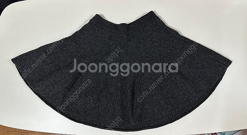 플라스틱 아일랜드 밴딩 니트 플레이 스커트 55-66--0