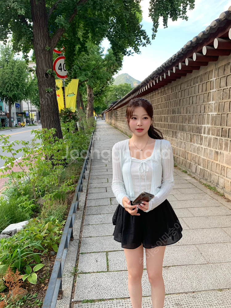 [새상품] 베르니마켓 솝 볼레로 가디건 소라--0