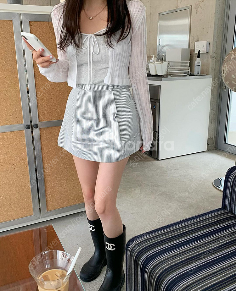 [새상품] 베르니마켓 솝 볼레로 가디건 소라--2
