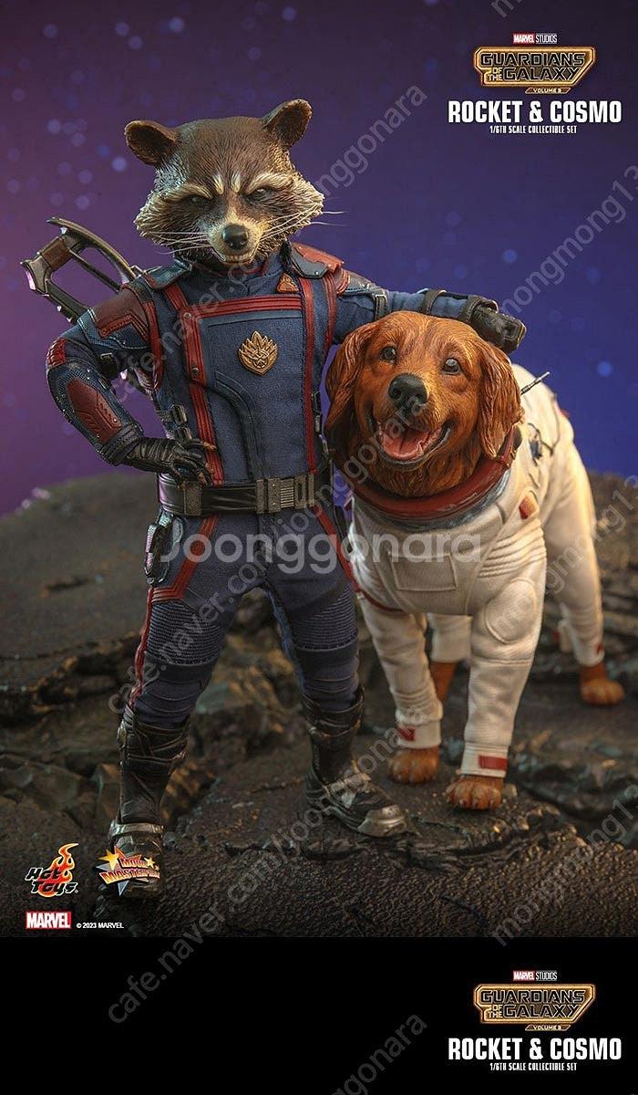 핫토이 MMS708 가오갤3 로켓과 코스모--0