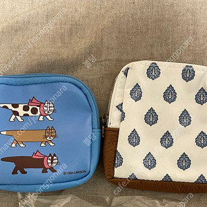 파우치 새상품 올리바데스 리사라슨 정사각형 화장품 미니 스티쥬얼리 티슈케이스 사피아노