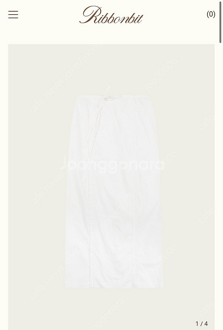 리본빛 스커트 Dear Frill Line Skirt--0