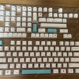 PBT 스시 키보드 키캡 체리프로파일 영문 일본어 염료승화 민트급 3만5천원 (택비포함)