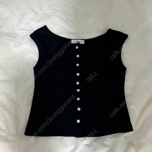 오브오브 OVEOF Tess Sleeveless Top_Black