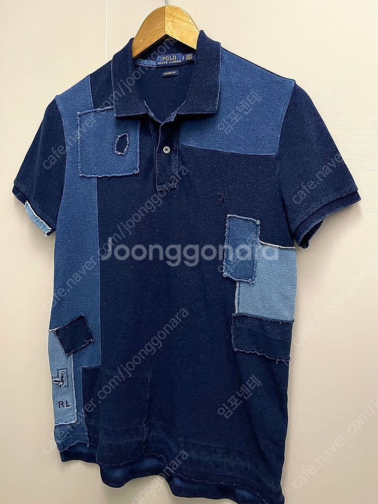 (S)POLO 폴로랄프로렌 코튼 패치워크 PK 반팔 카...--1