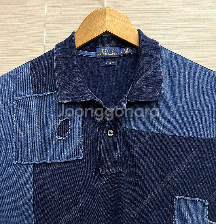 (S)POLO 폴로랄프로렌 코튼 패치워크 PK 반팔 카...--2
