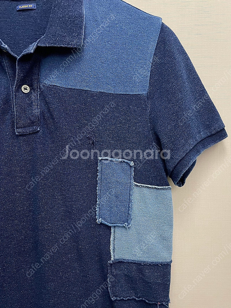 (S)POLO 폴로랄프로렌 코튼 패치워크 PK 반팔 카...--3