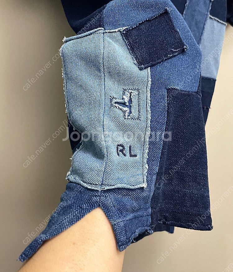 (S)POLO 폴로랄프로렌 코튼 패치워크 PK 반팔 카...--5