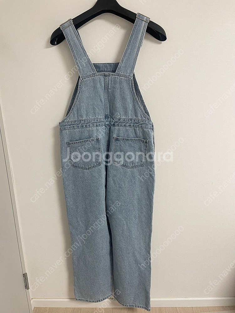 아카이브제이투유 스트라이프 데님 오버롤 새상품--6