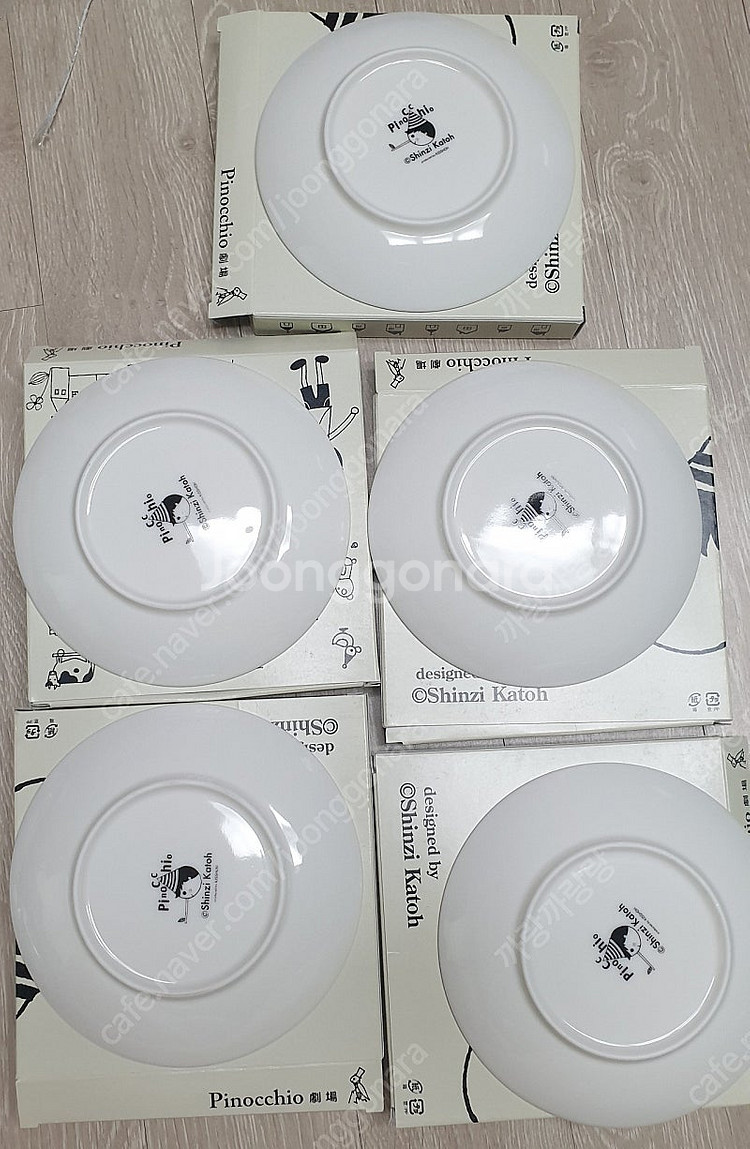 신지카토 노스텔직, 피노키오 컵, 접시 셋트 일괄판매--6