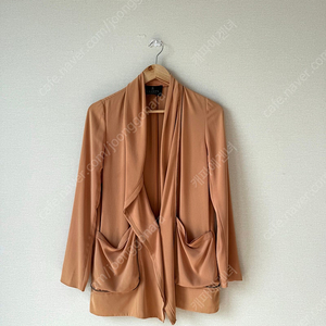 한섬 LANVIN 랑방 컬렉션 베이지 셔링 자켓 82 사이즈 66