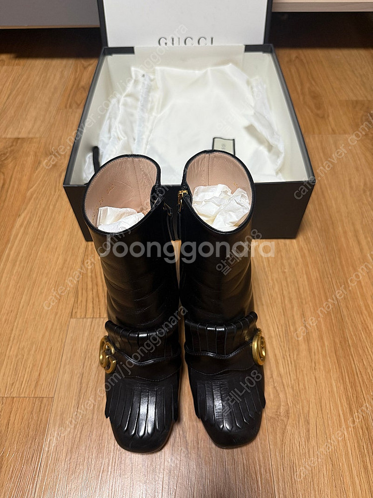 구찌 마몬트 앵클부츠35 (백화점 구매당시 박스구성)--1