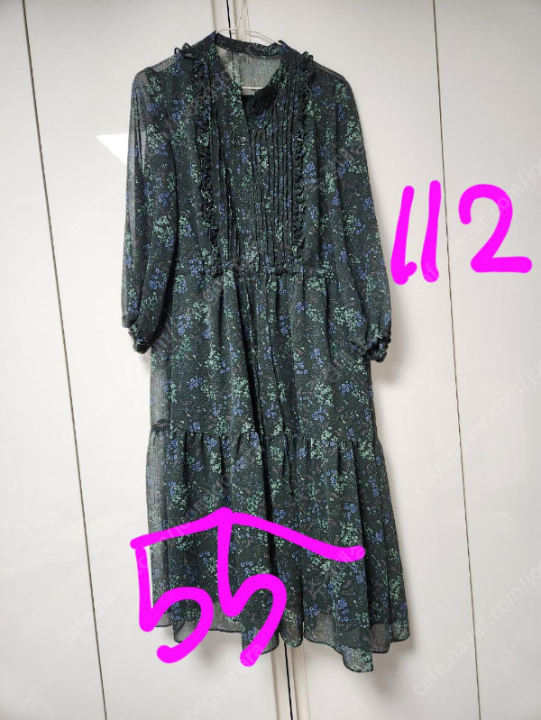 몸매커버에 좋은 여성스런원피스 77사이즈--7