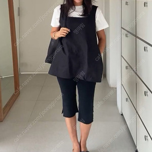 11am 제작 나시 블라우스 플레어 블랙 새제품