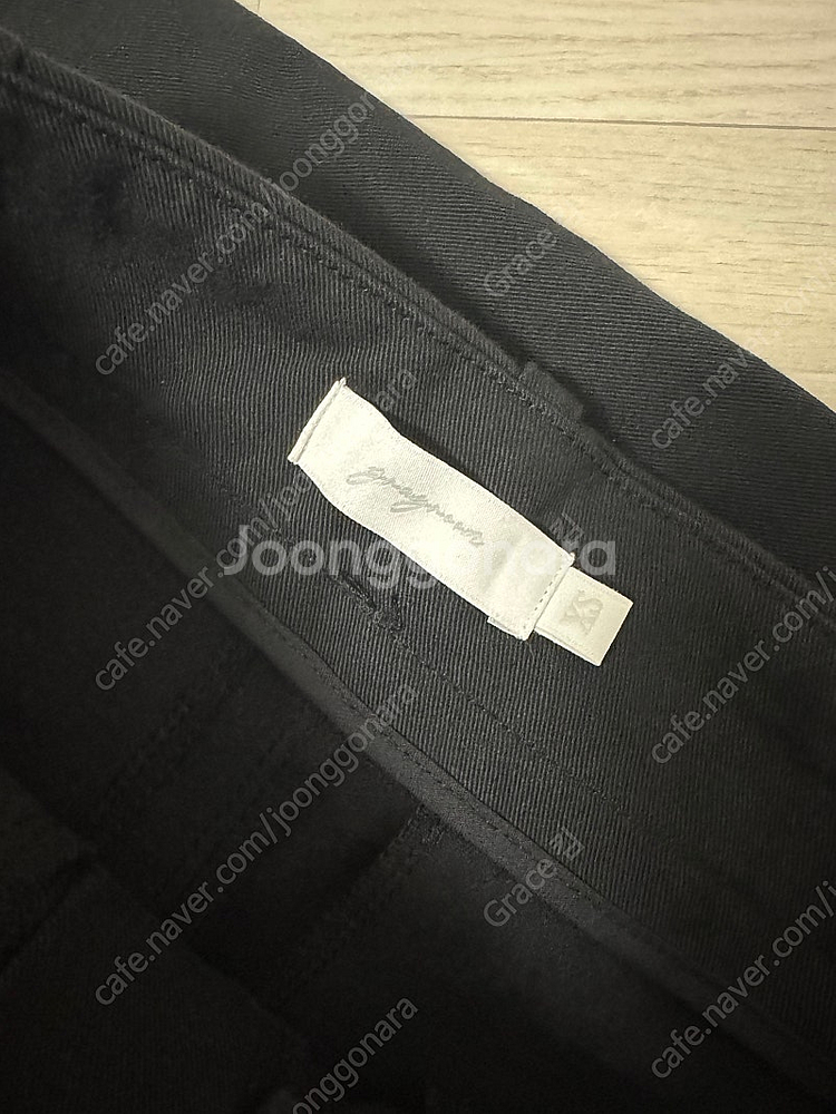 그레이룸 코튼스판 와이드슬랙스 블랙 xs--4