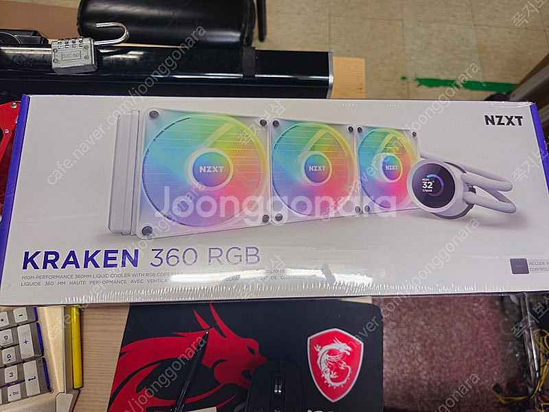 NZXT Kraken 360 RGB 수냉 화이트--0