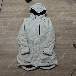 스파이더 여성 다운 롱패딩 후드 자켓 S/90